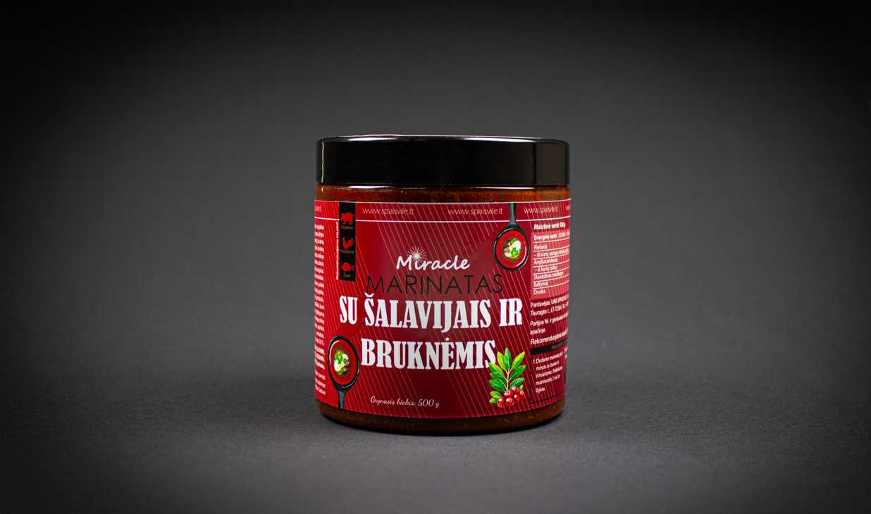 Miracle su bruknėmis ir šalavijais Marinatas