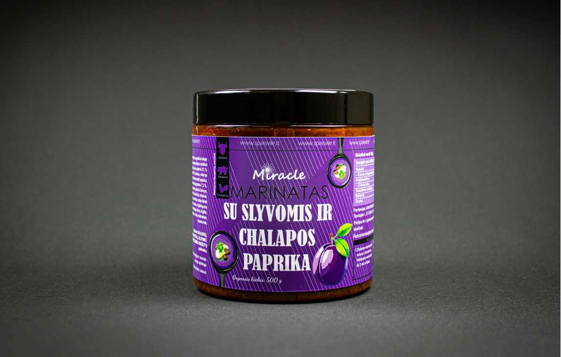 Miracle su Slyvomis ir Chalapos paprika Marinatas